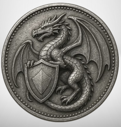 Silver Dragon + Shield